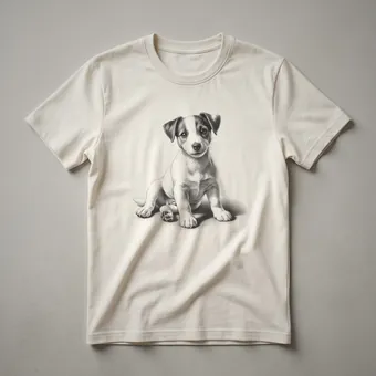 Cute Jack Russell Terrier Peeking Graphic T-Shirt for Dog Lovers