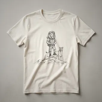 Mountain Lion Hiking Graphic T-Shirt for Trail Runners and Hikers