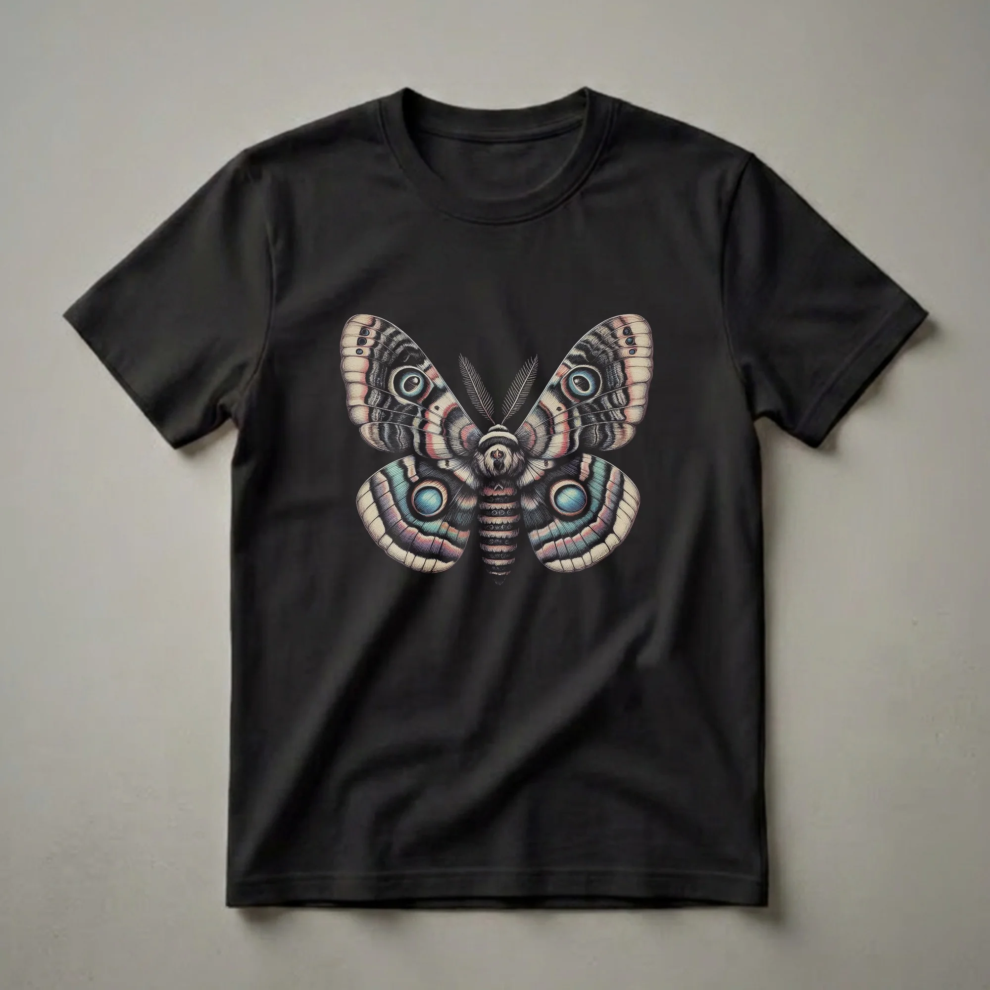 Intricate Moth Art Graphic T-Shirt for Nature Lovers