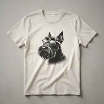 Scottish Terrier With Sunglasses Graphic T-Shirt for Dog Lovers
