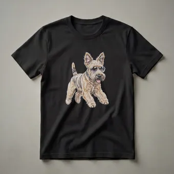 Wheaten Terrier Dog Wearing Sunglasses Graphic T-Shirt for Dog Lovers