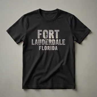 Retro Fort Lauderdale Florida Lighthouse Graphic T-Shirt