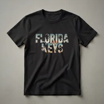 Retro Vintage Florida Keys Sunset Graphic T-Shirt for Travelers