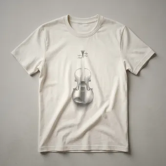 Violin Sketch Line Art Graphic T-Shirt for String Musicians
